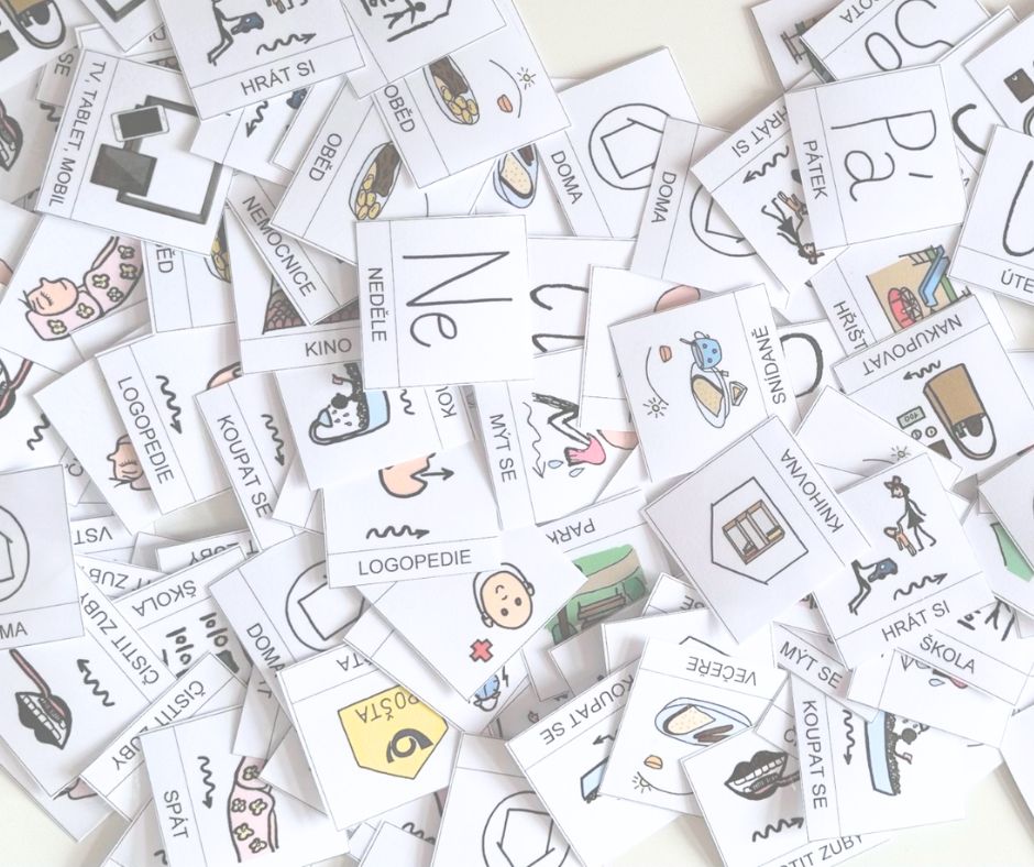 Symbol, piktogram, komunikační kartičky, komunikační kniha. Vysvětlení článek
